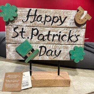 St. Patrick's Day Wooden Sign